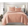 Full/Queen Lightweight Blush Ultra Soft 3-Piece Microfiber Quilt Set