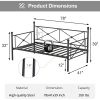 Twin size Classic Heavy Duty Metal Day Bed Frame in Black Finish