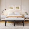 California King size Heavy Duty Metal Bed Frame with Round Edge Legs