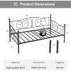 Twin size French Country Style Black Metal Day Bed Frame