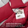 Queen Size All Season Super Soft Down Alternative Comforter Set Red