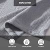 Twin size Cozy Lightweight Grey 100-Percent Cotton Blanket - Machine Washable