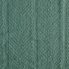 Twin size Lightweight 100-Percent Cotton Reversible Knit Blanket in Green