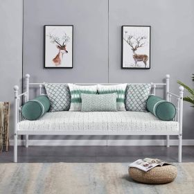 Twin size Farmhouse Daybed Frame in White Metal Finish